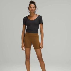 Like New Lululemon Align Tee T-Shirt Black Size 8